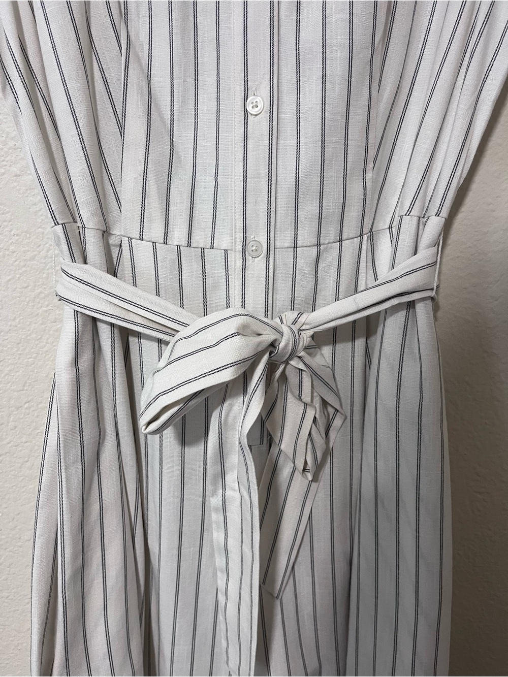 A New Day: Striped Tie-Waist Sleeveless Jumpsuit - Picture 3 of 4